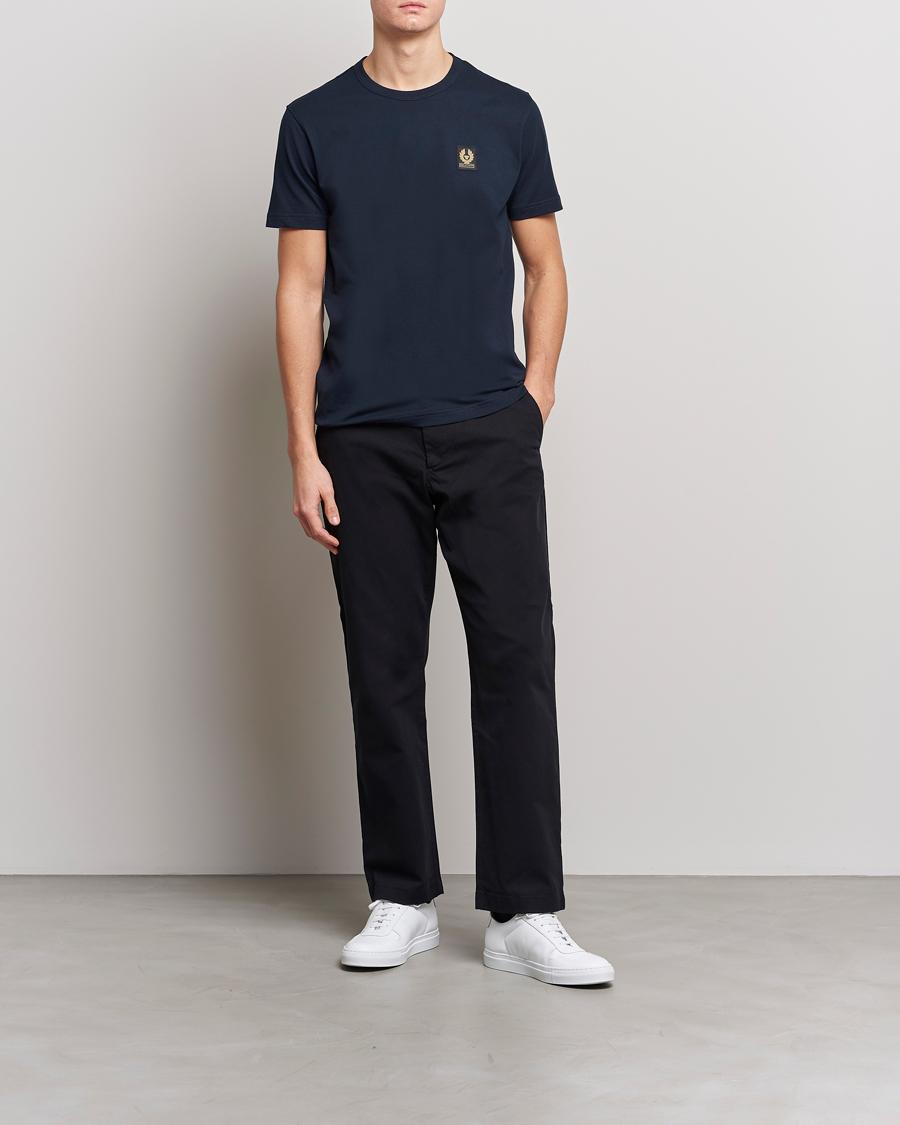 Mies | T-paidat | Belstaff | Cotton Logo T-Shirt Dark Ink