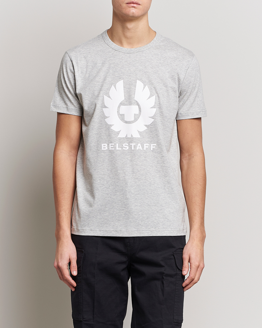 Mies | Belstaff | Belstaff | Phoenix Logo T-Shirt Old Silver Heather