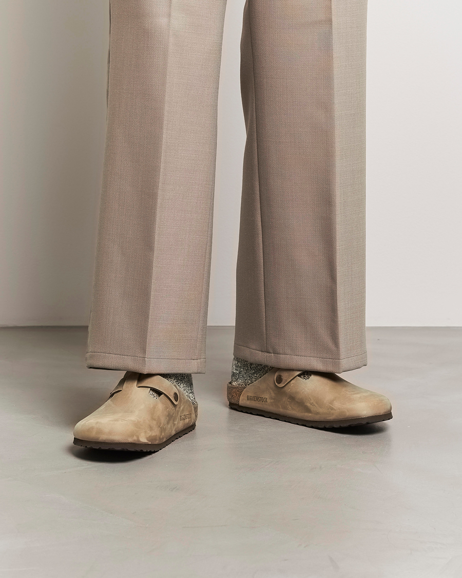 Mies | Sandaalit ja tohvelit | BIRKENSTOCK | Boston Classic Footbed Tabacco Oiled Leather