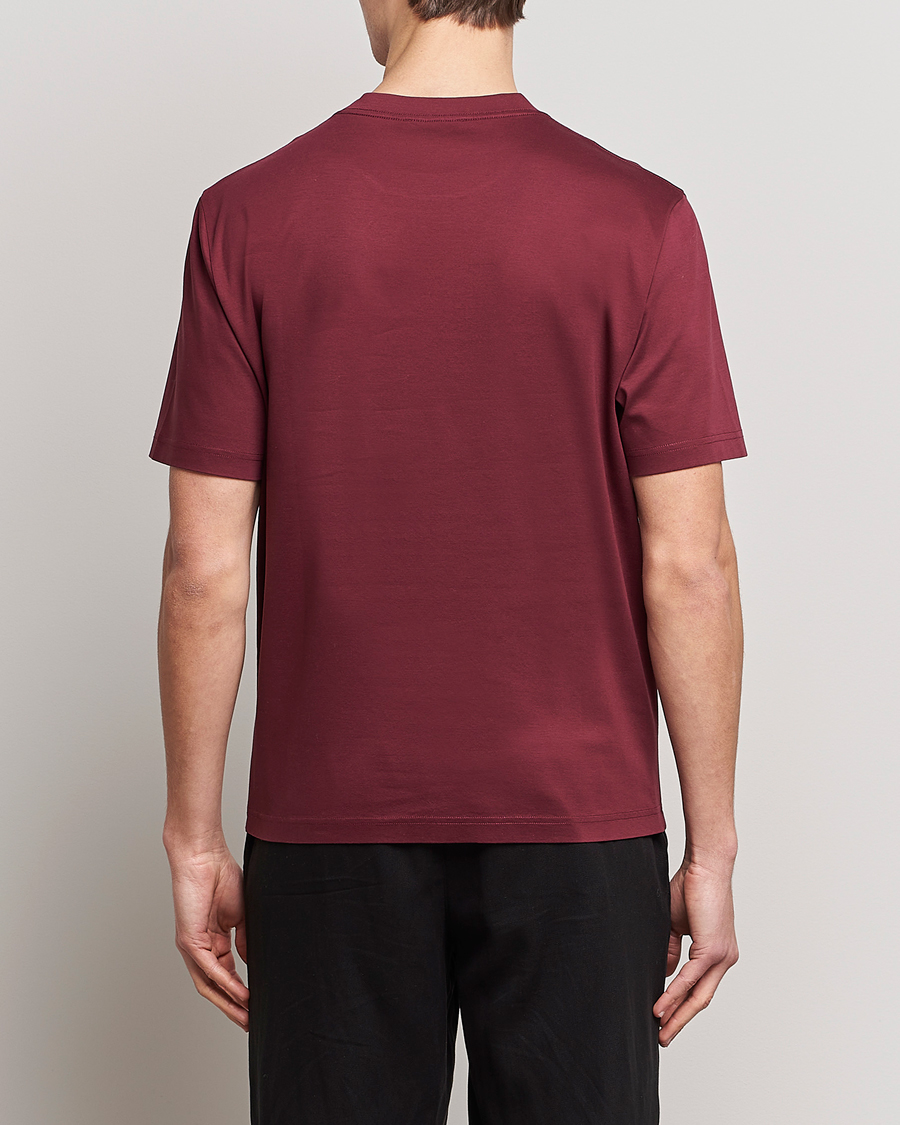 Mies | T-paidat | Lanvin | Embroidered Tonal Logo T-Shirt Burgundy