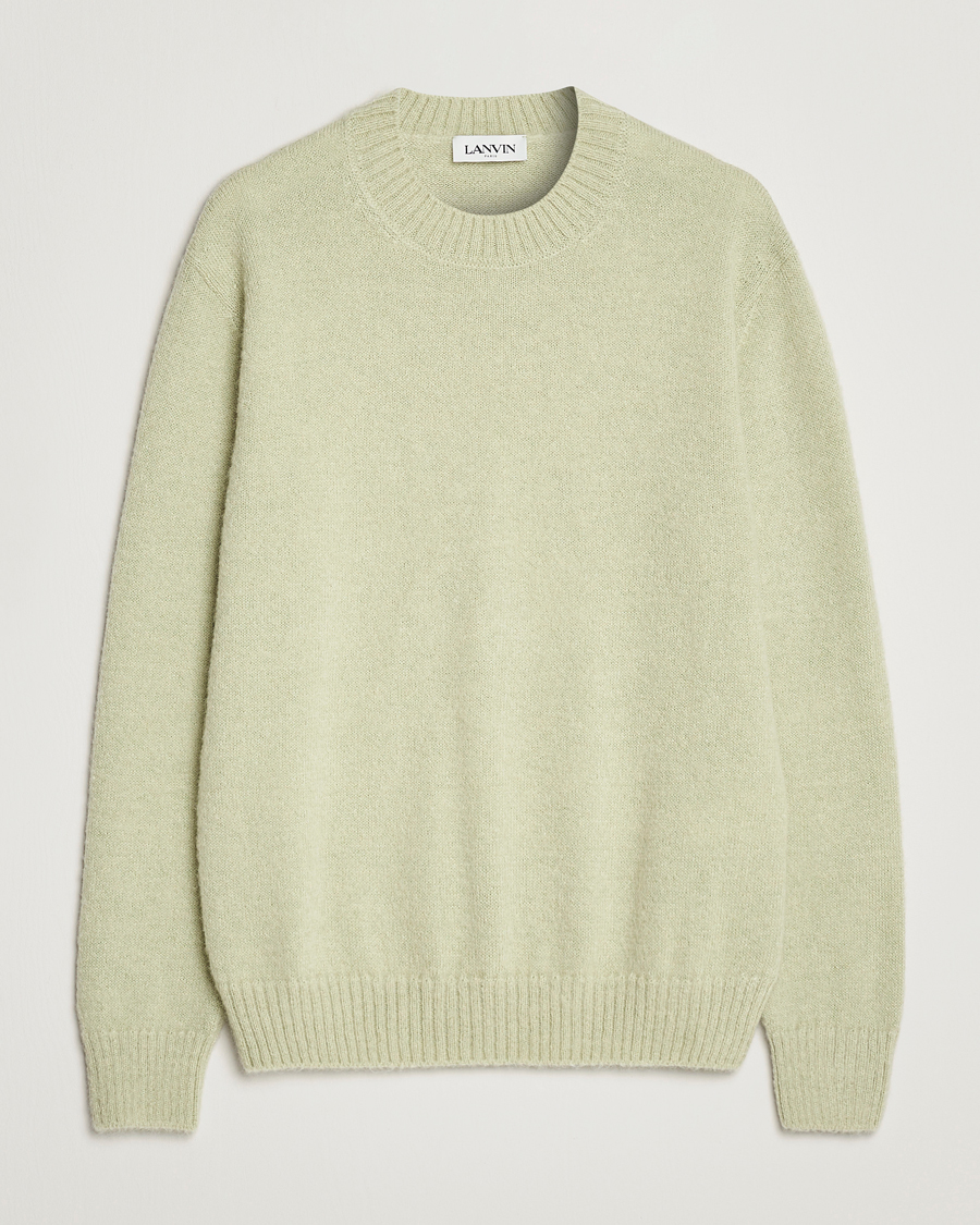 Mies | Puserot | Lanvin | Brushed Mohair Sweater Sage