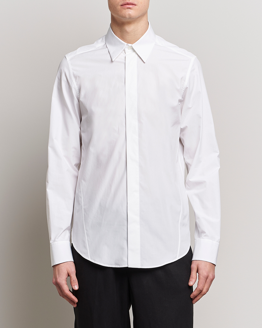 Mies | Rennot paidat | Lanvin | Slim Fit Poplin Shirt White
