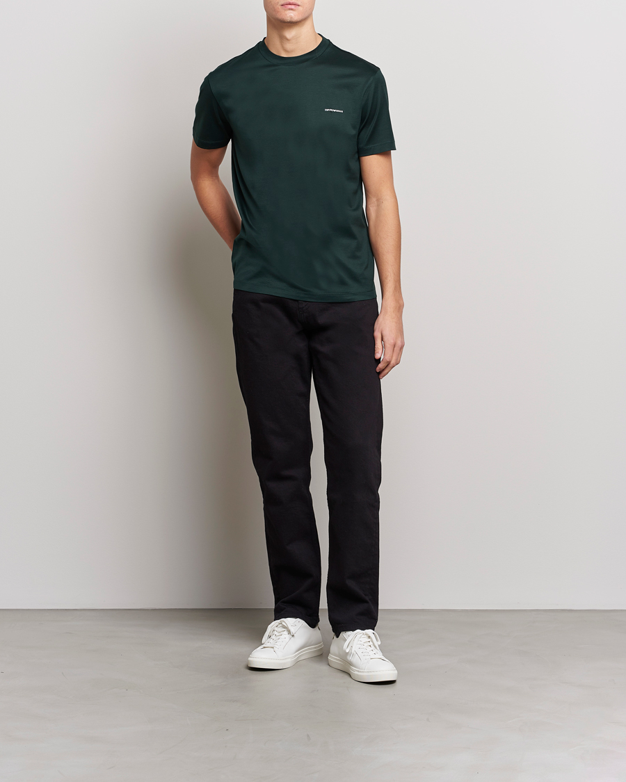 Mies | Osastot | Emporio Armani | Tencel T-Shirt Green