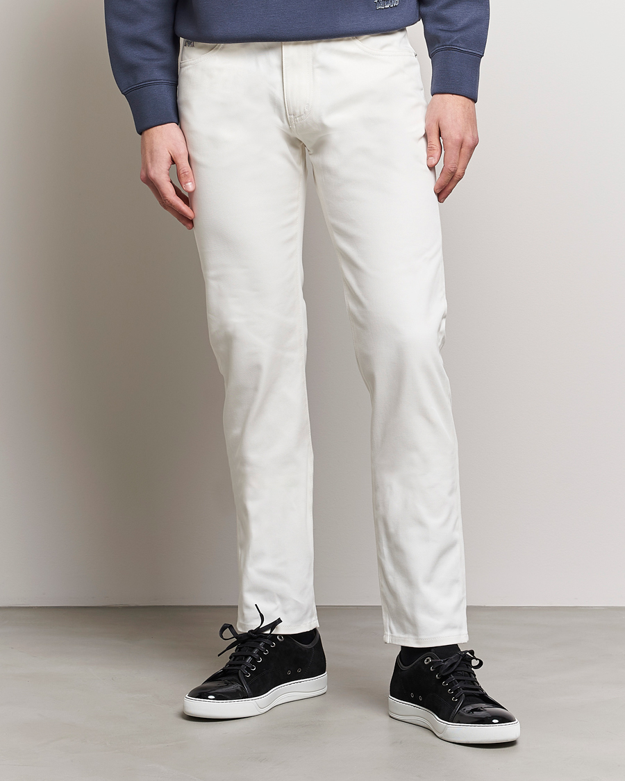 Mies | Valkoiset farkut | Emporio Armani | 5-Pocket Jeans White