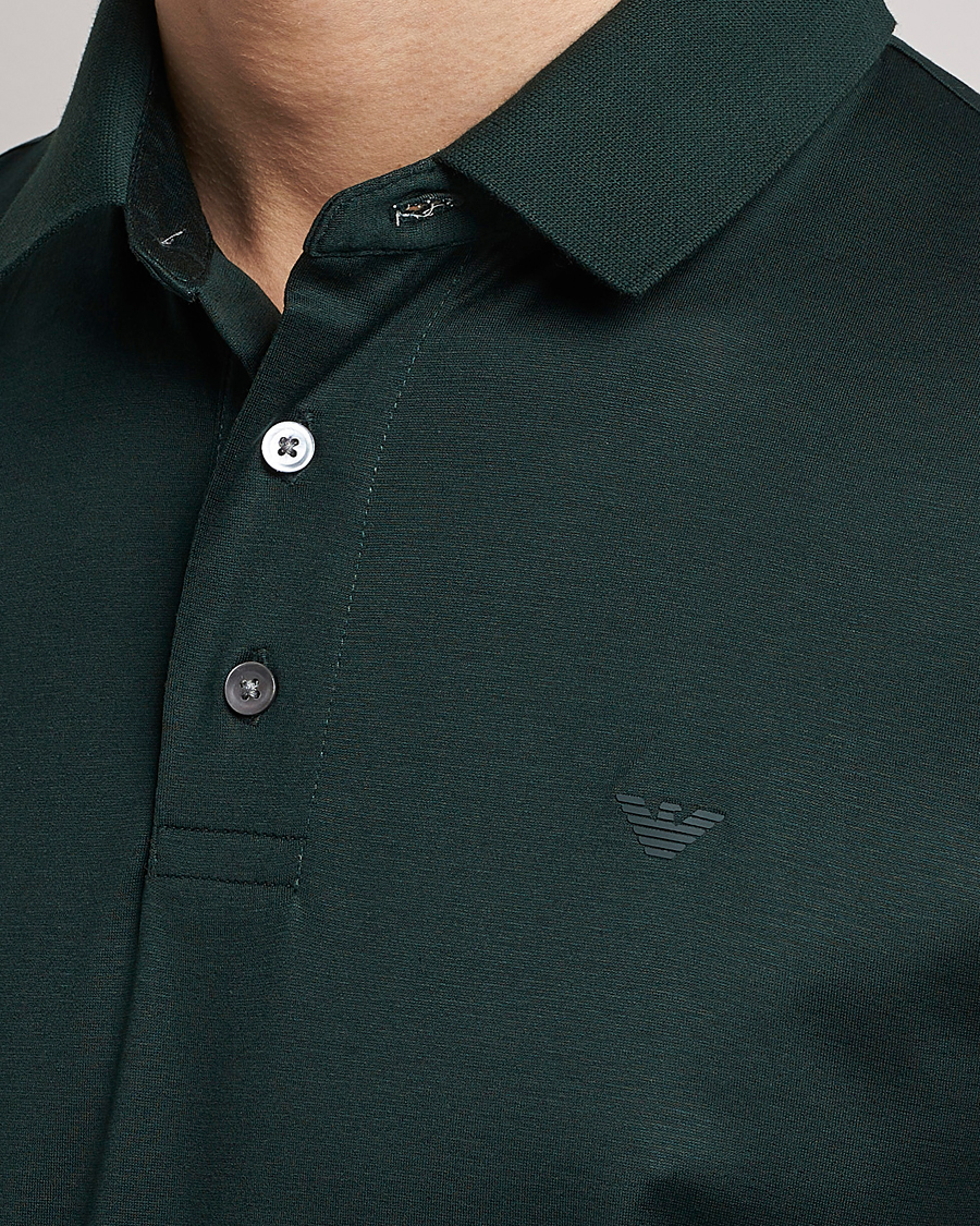Mies | Pikeet | Emporio Armani | Cotton Tencel Polo Green