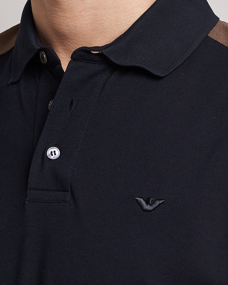 Mies | Pikeet | Emporio Armani | Mercerized Cotton Polo Navy
