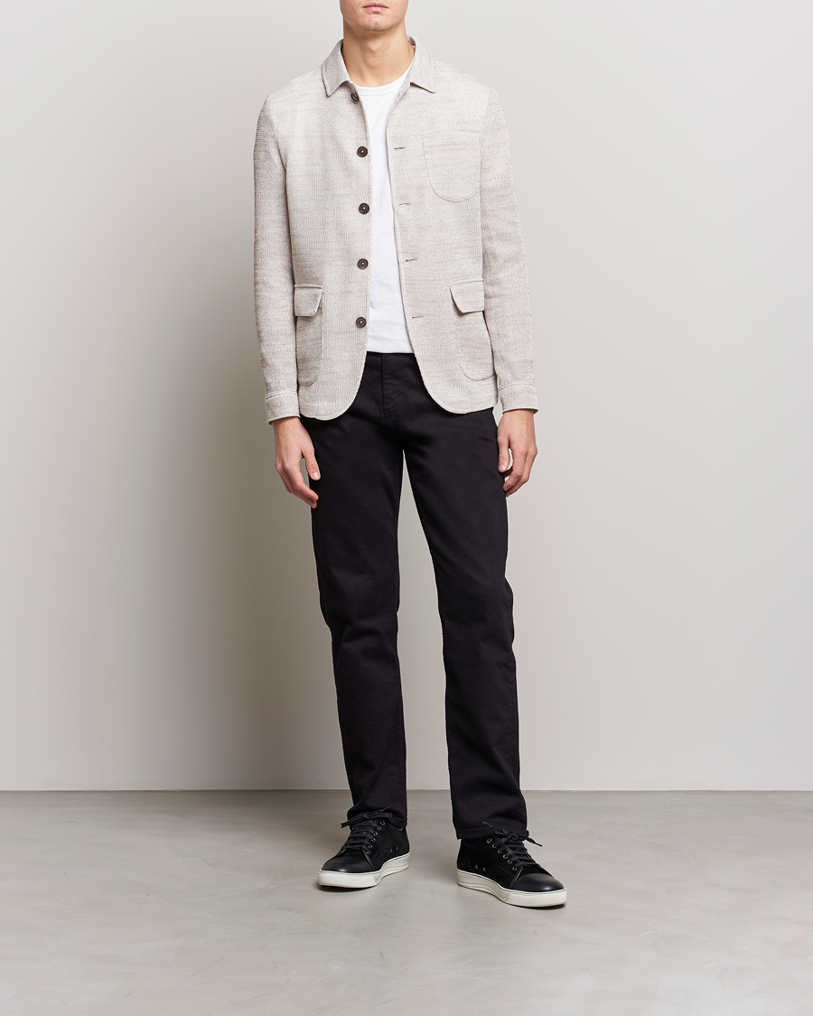 Mies | Pikkutakit | Emporio Armani | Cotton Knitted Jacket Sand