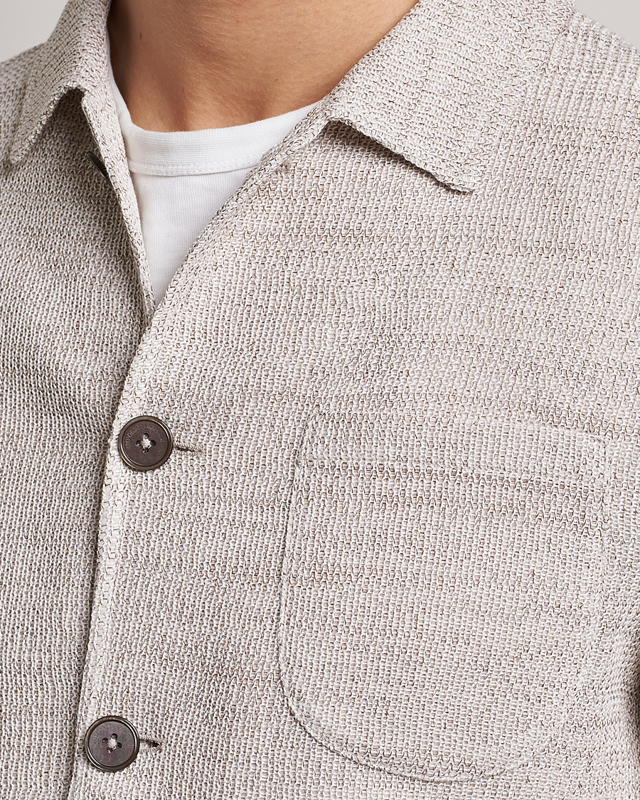 Mies | Pikkutakit | Emporio Armani | Cotton Knitted Jacket Sand