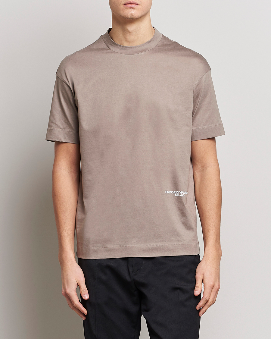 Mies | Emporio Armani | Emporio Armani | Cotton T-Shirt Beige