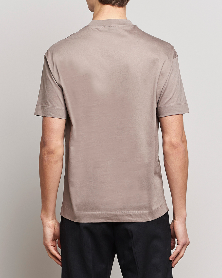 Mies | T-paidat | Emporio Armani | Cotton T-Shirt Beige