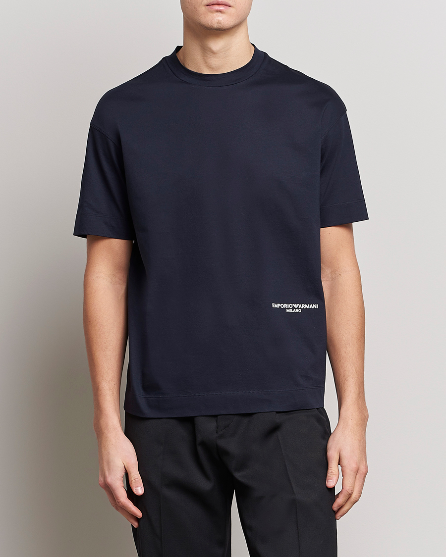 Mies | Emporio Armani | Emporio Armani | Cotton T-Shirt Navy