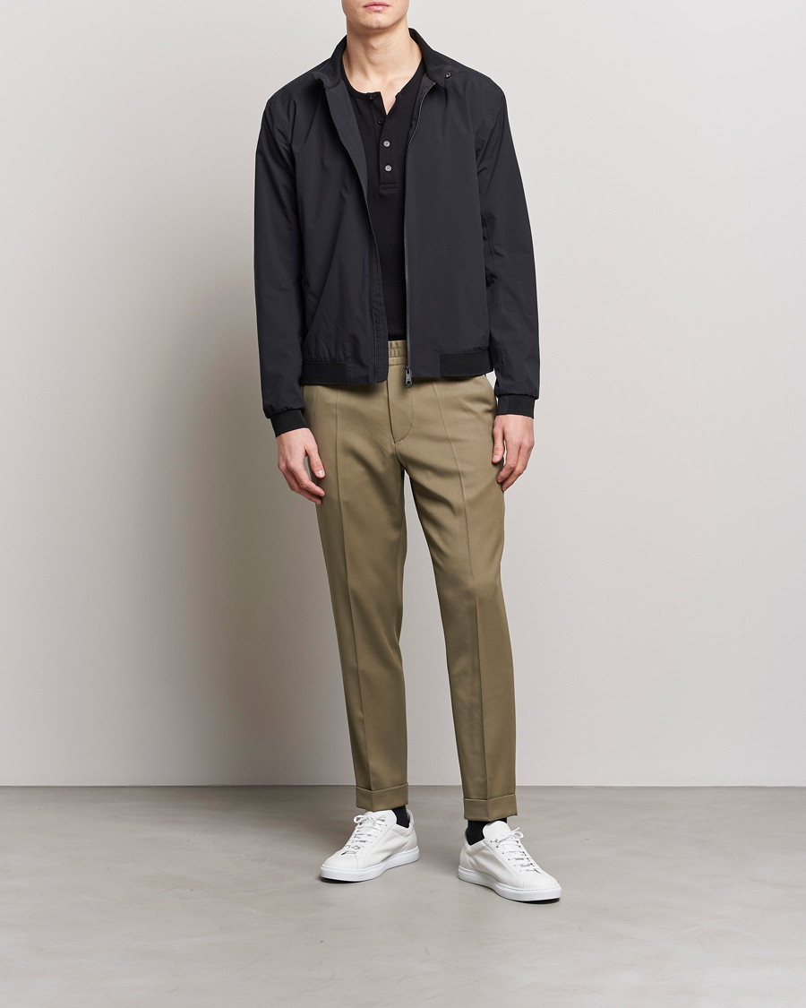 Mies | Housut | Filippa K | Terry Cropped Trousers Khaki