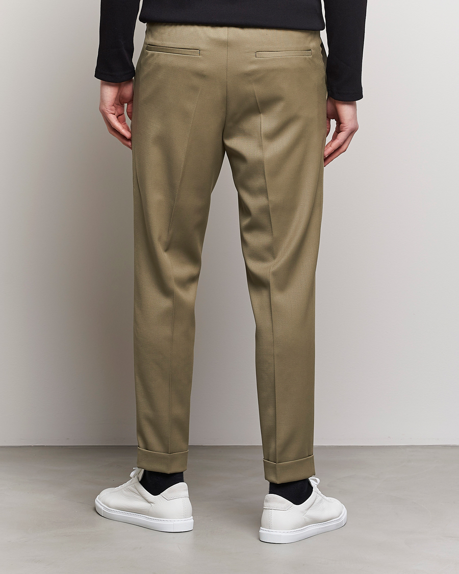 Mies | Housut | Filippa K | Terry Cropped Trousers Khaki