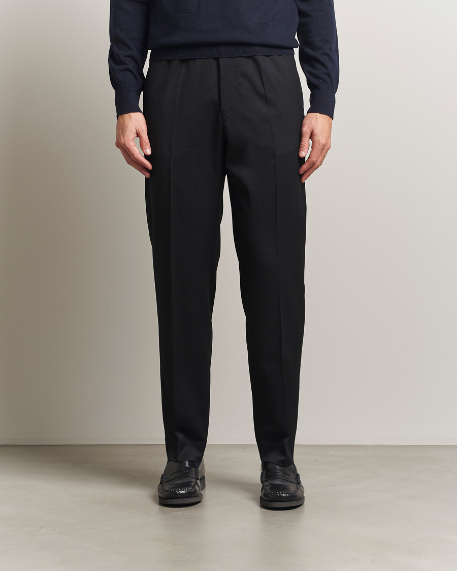 Mies | Housut | Filippa K | Theo Relaxed Wool Trousers Black