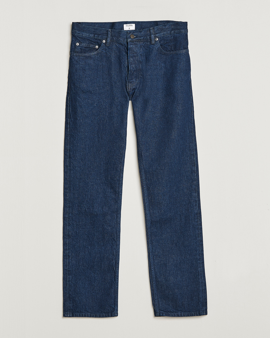 Mies | Farkut | Filippa K | Loose Straight Jeans Ocean
