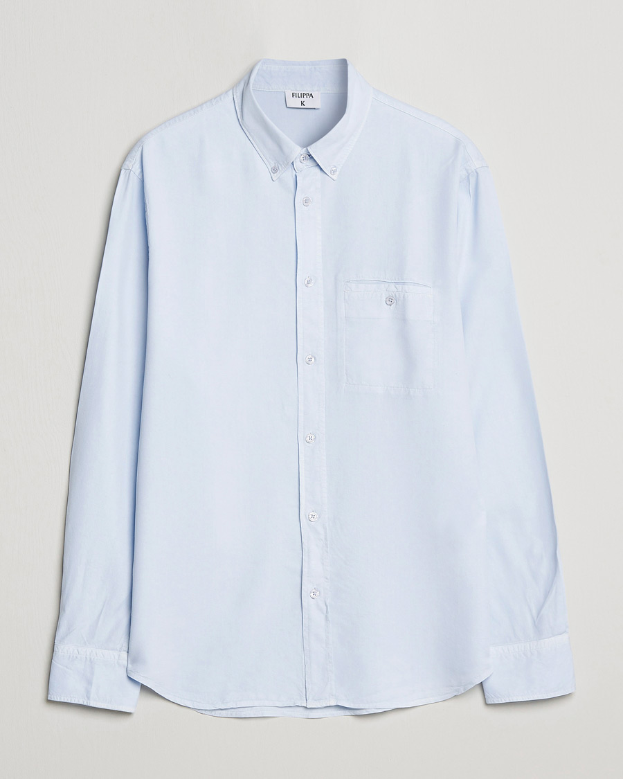 Mies | Kauluspaidat | Filippa K | Zachary Lyocell Shirt Ice Blue