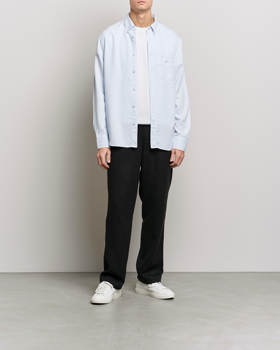 Mies | Kauluspaidat | Filippa K | Zachary Lyocell Shirt Ice Blue