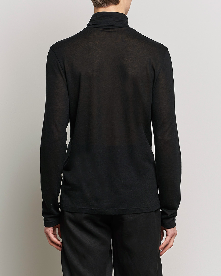 Mies | Puserot | Filippa K | Jersey Lyocell Turtleneck Black