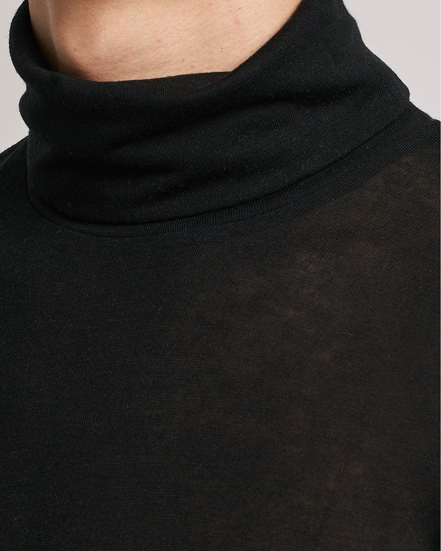 Mies | Puserot | Filippa K | Jersey Lyocell Turtleneck Black