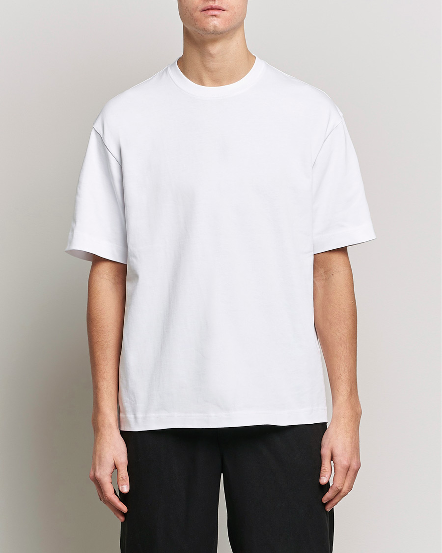 Mies | Valkoiset t-paidat | Filippa K | Heavy Cotton Crew Neck Tee White