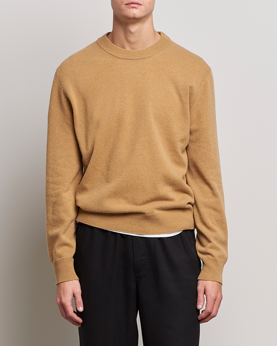 Mies | Filippa K | Filippa K | Relaxed Wool Sweater Butterscotch