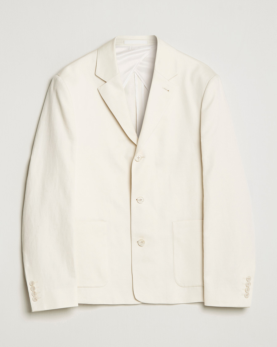 Mies | Pikkutakit | Filippa K | Cotton Linen Blazer Bone White
