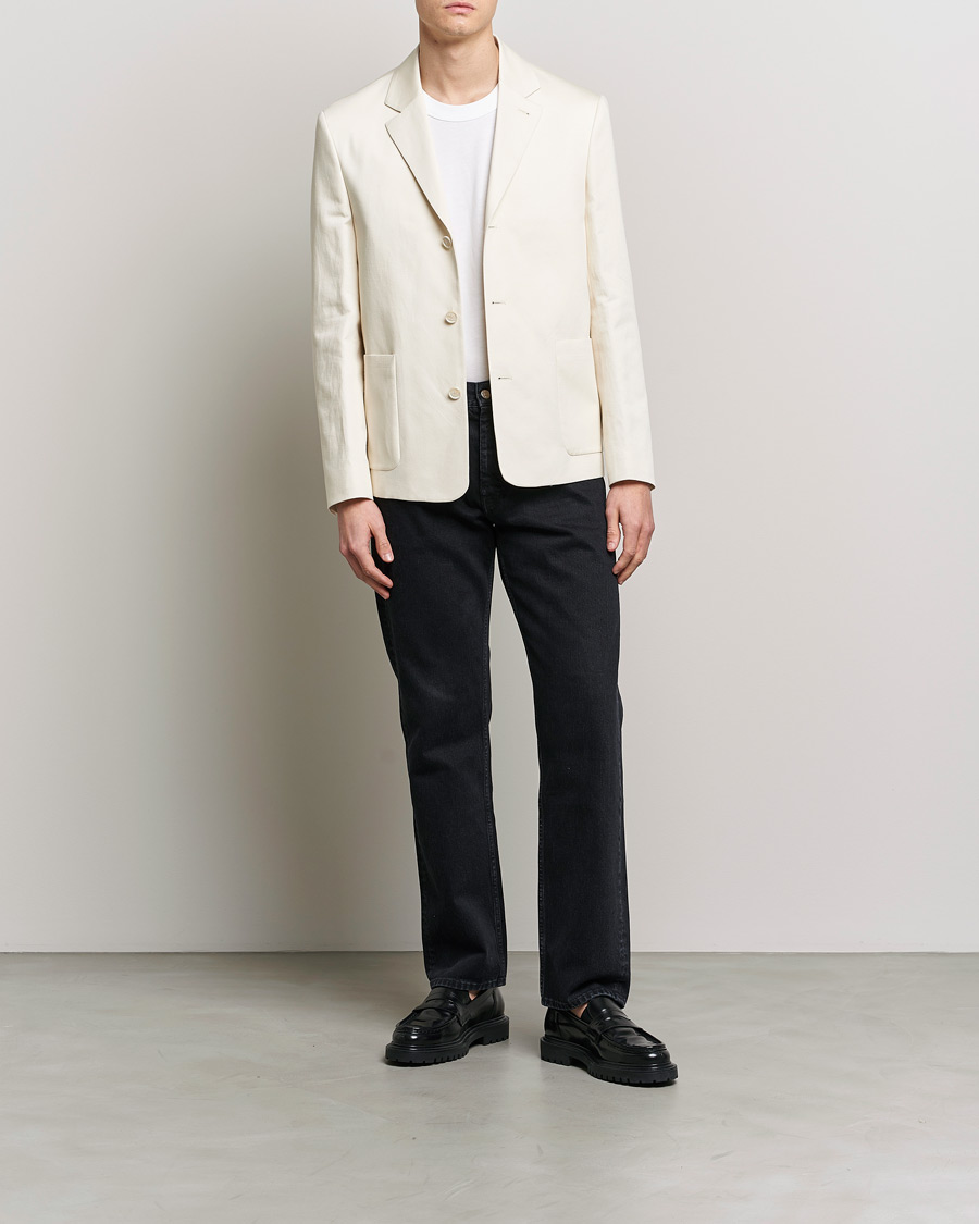 Mies | Pikkutakit | Filippa K | Cotton Linen Blazer Bone White