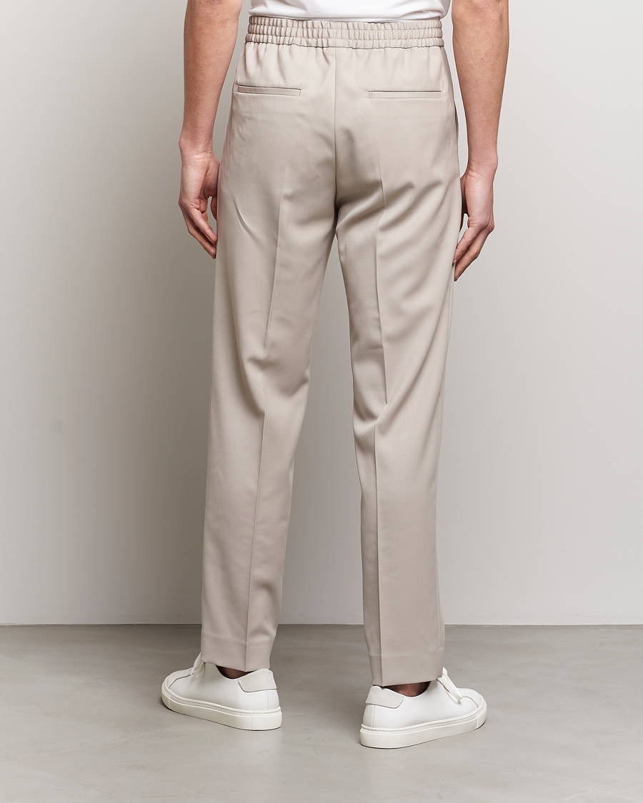 Mies | Housut | Filippa K | Relaxed Terry Wool Trousers Grey Beige
