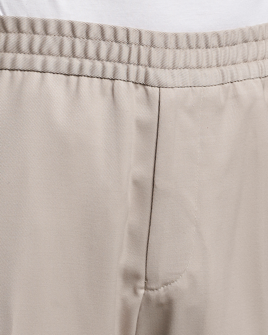Mies | Housut | Filippa K | Relaxed Terry Wool Trousers Grey Beige