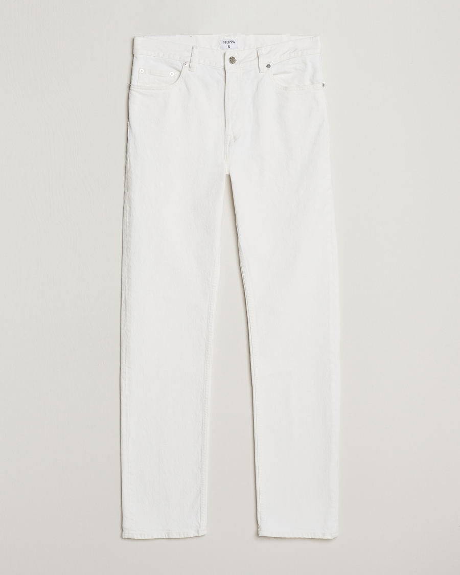 Mies | Farkut | Filippa K | Classic Straight Jeans Washed White