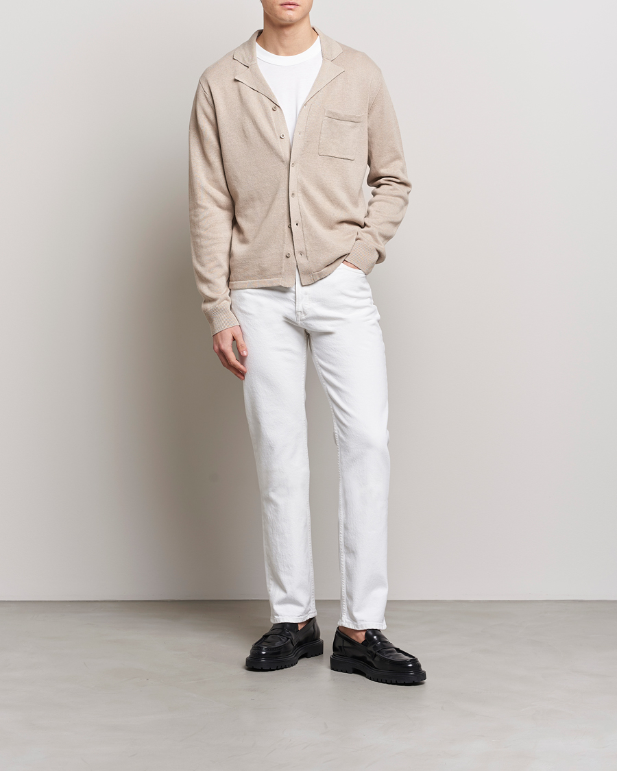 Mies | Farkut | Filippa K | Classic Straight Jeans Washed White
