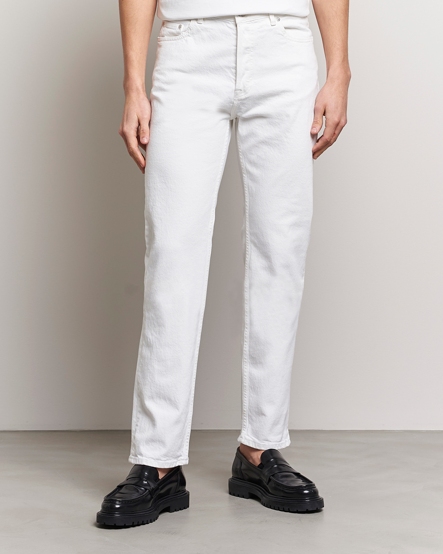 Mies | Valkoiset farkut | Filippa K | Classic Straight Jeans Washed White
