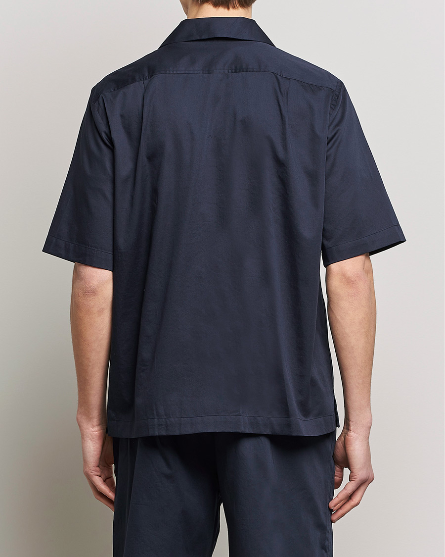 Mies | Kauluspaidat | Filippa K | Lounge Short Sleeve Shirt Night Blue