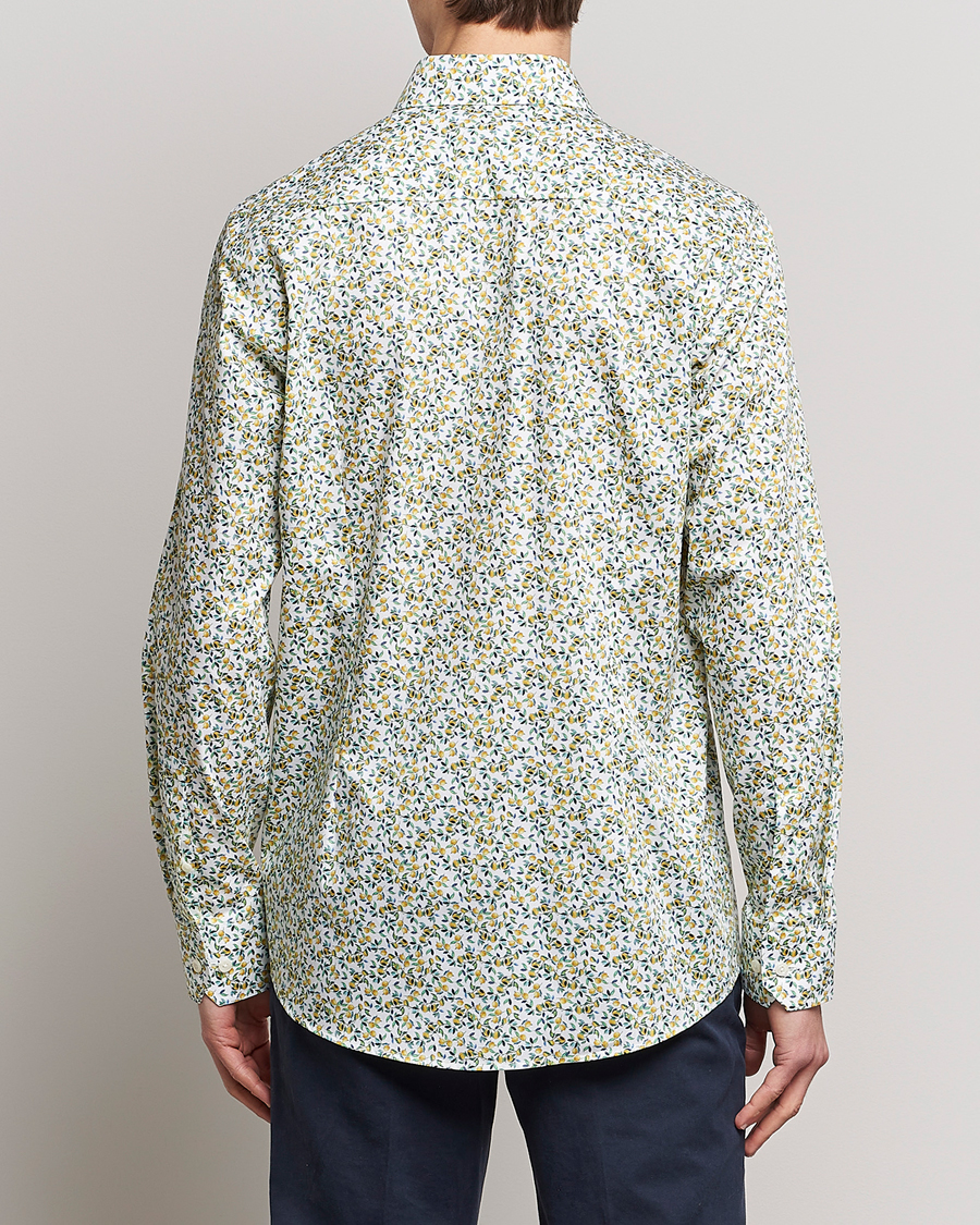 Mies | Kauluspaidat | Eton | Signature Twill Contemporary Fit Shirt Lemon Print