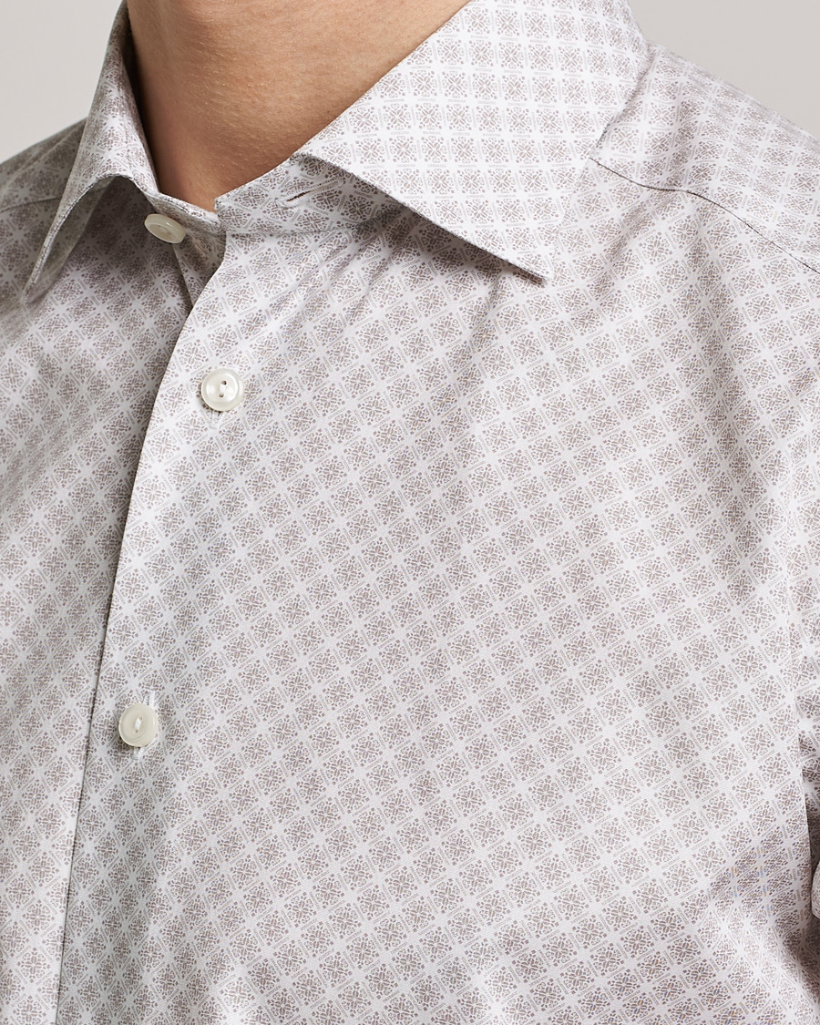 Mies | Kauluspaidat | Eton | Signature Poplin Shirt Brown