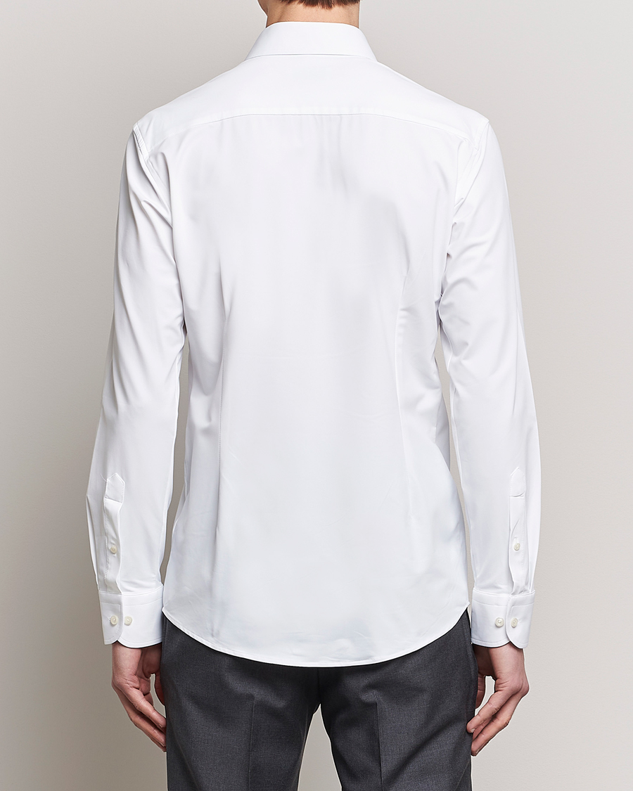 Mies | Kauluspaidat | Eton | Slim Fit Four Way Stretch Shirt White