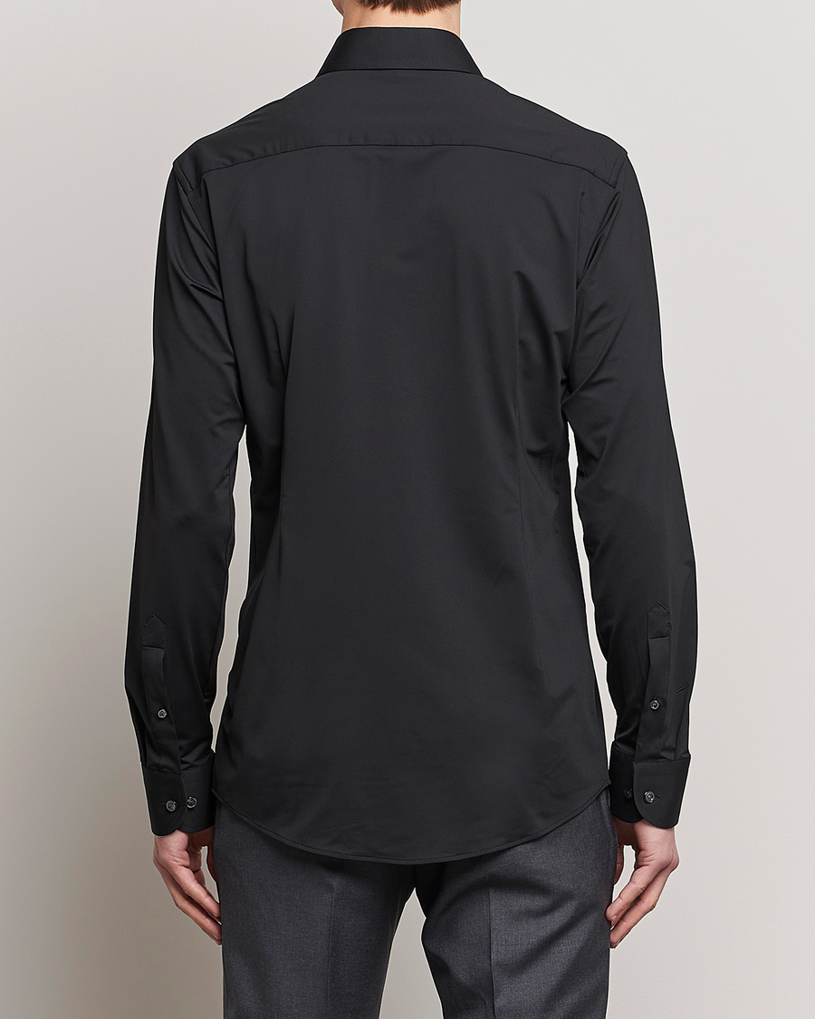 Mies | Kauluspaidat | Eton | Slim Fit Four Way Stretch Shirt Black