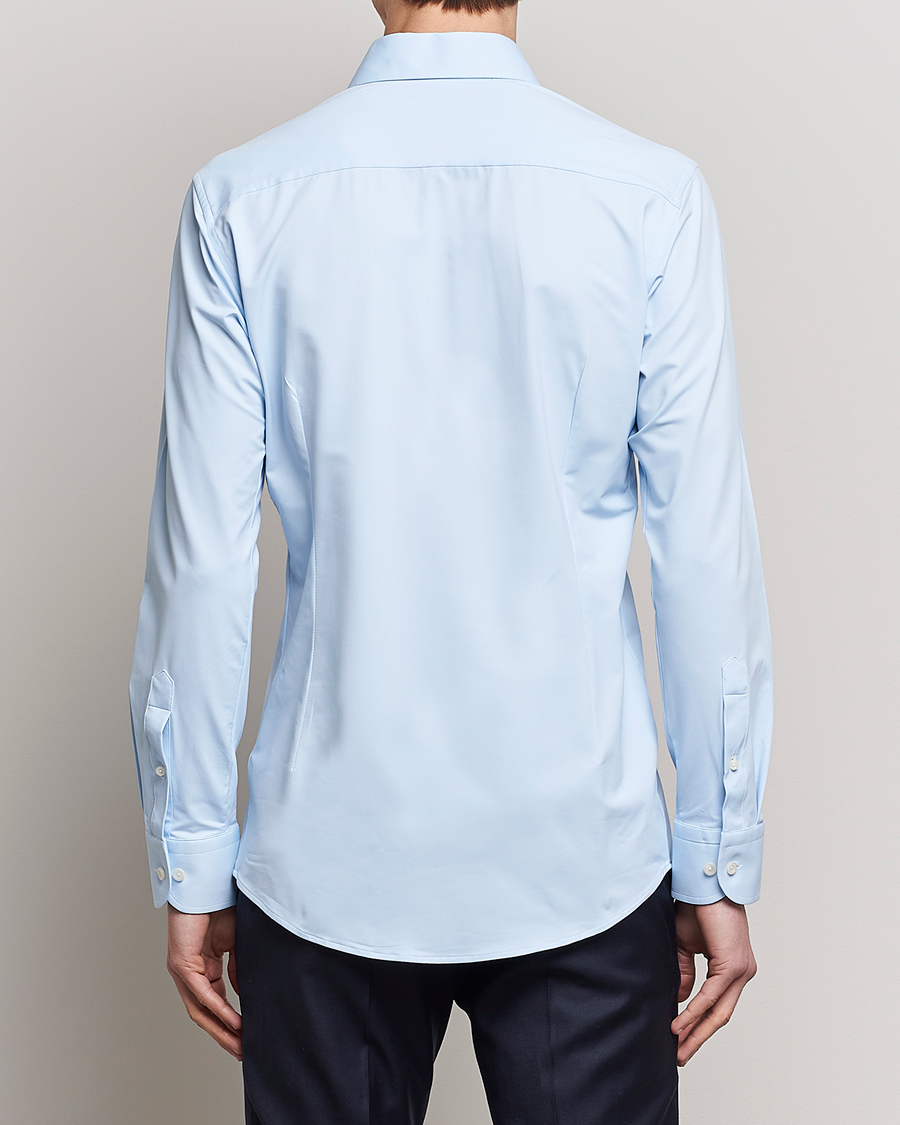 Mies | Kauluspaidat | Eton | Slim Fit Four Way Stretch Shirt Light Blue