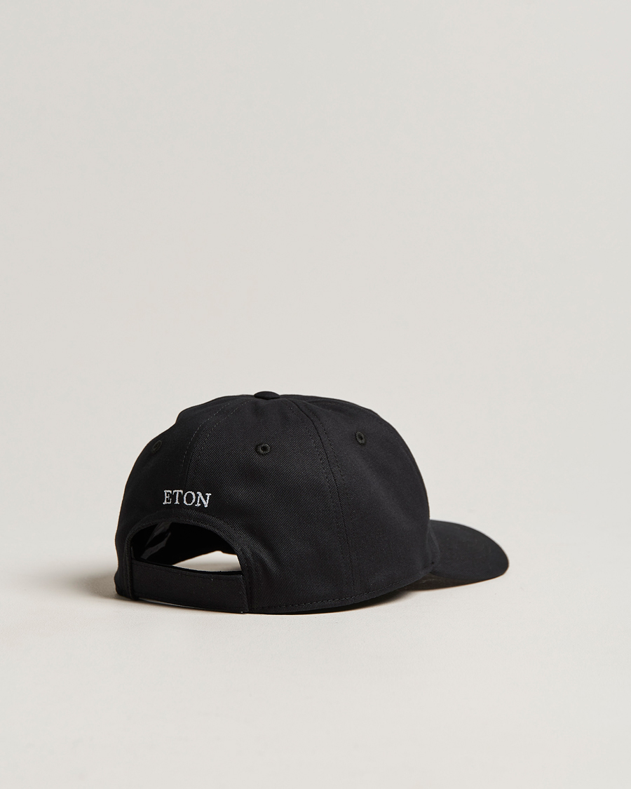 Mies | Eton Cotton Baseball Cap Black | Eton | Cotton Baseball Cap Black