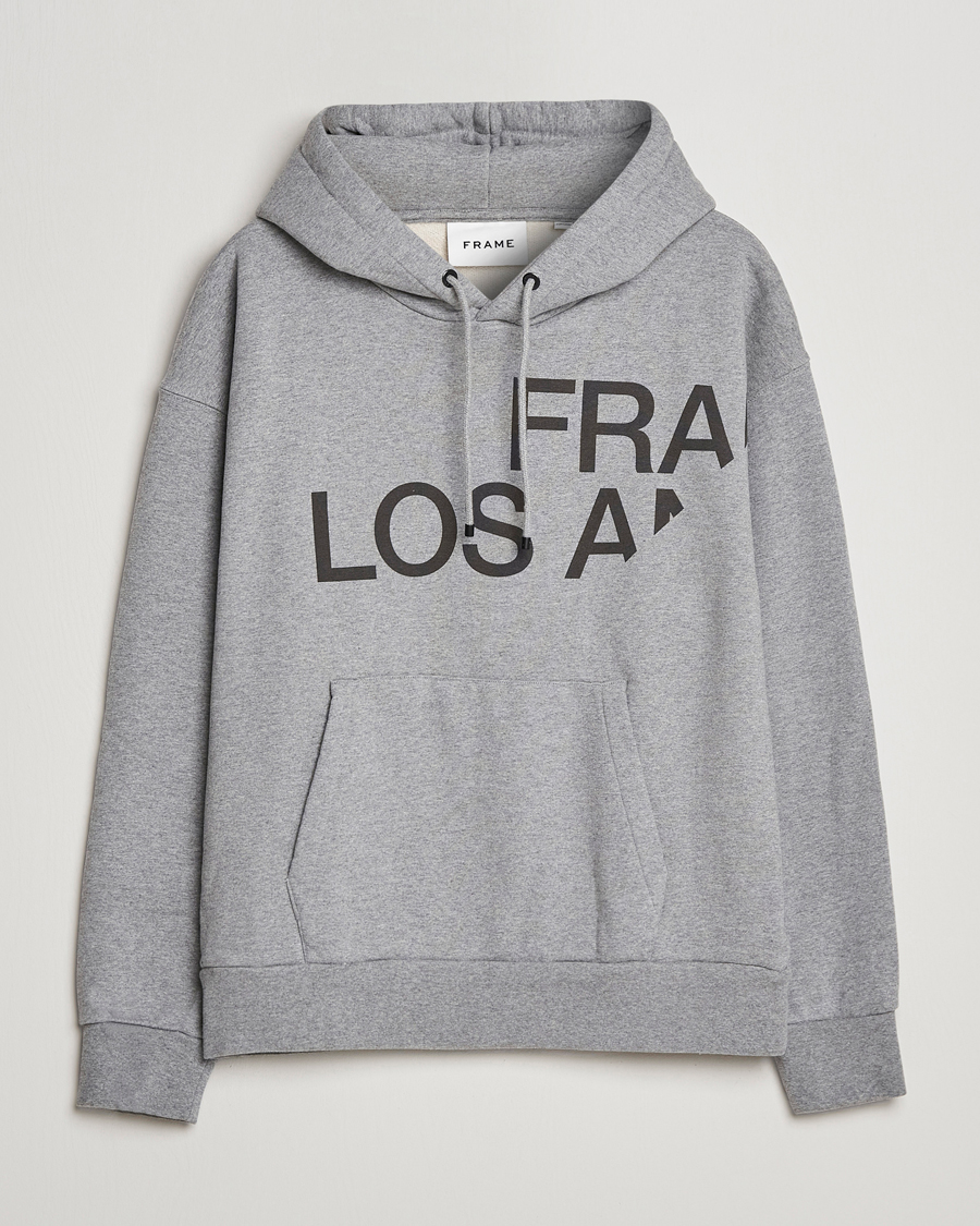 Mies | Puserot | FRAME | Logo Hoodie Grey Melange
