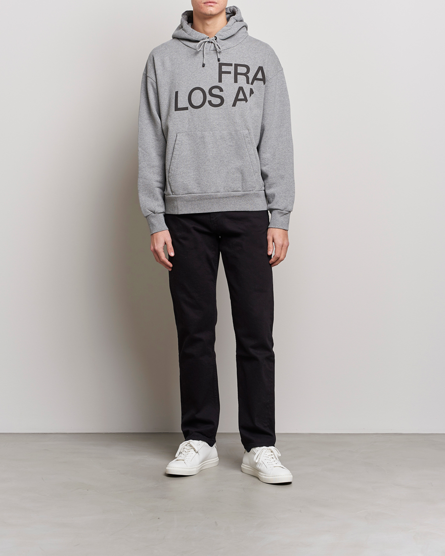 Mies | Puserot | FRAME | Logo Hoodie Grey Melange
