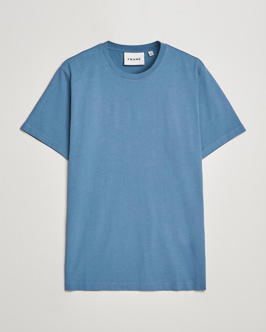 Mies | T-paidat | FRAME | Logo T-Shirt Grey Blue