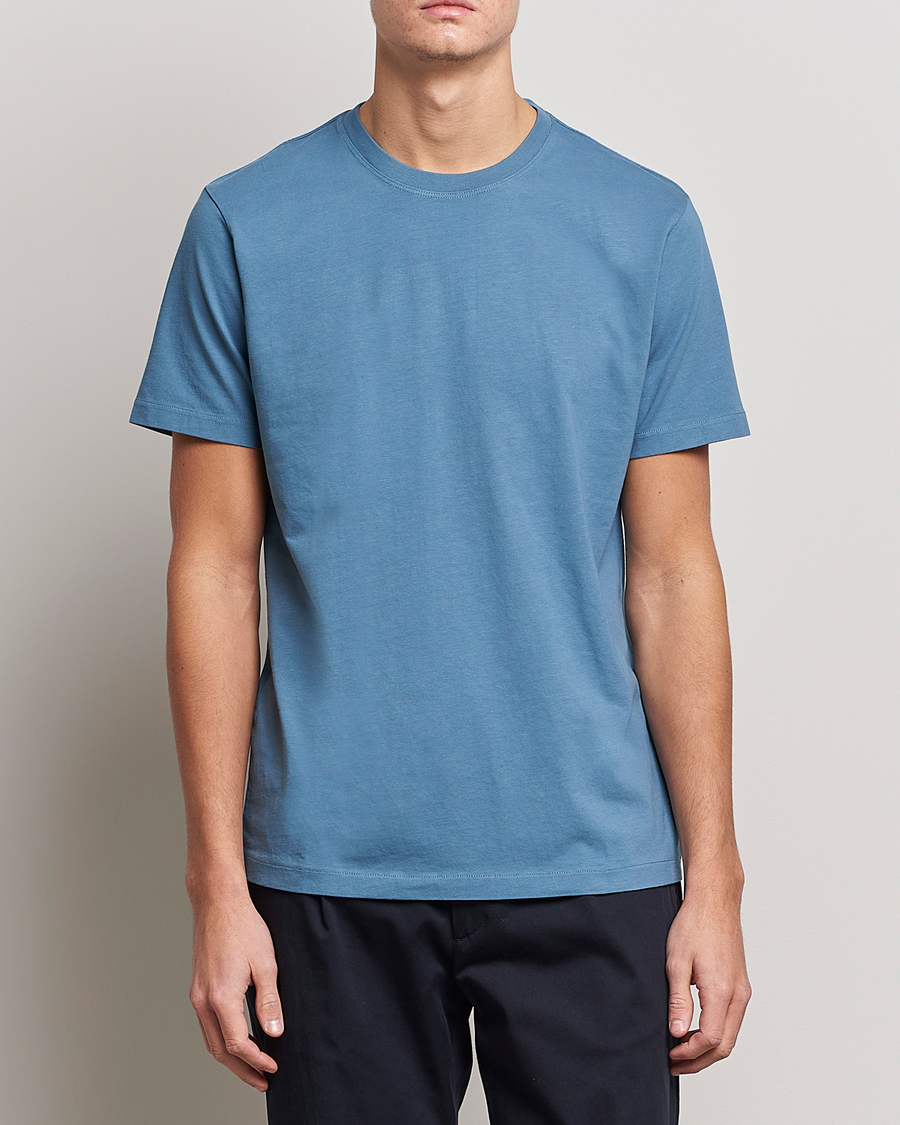 Mies | Alle 100 | FRAME | Logo T-Shirt Grey Blue