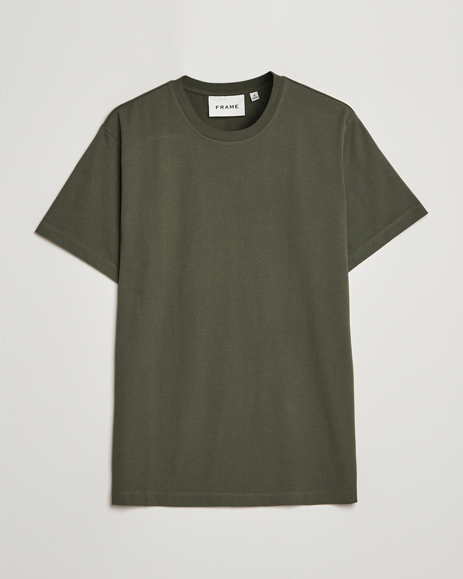 Mies | T-paidat | FRAME | Logo T-Shirt Olive Green
