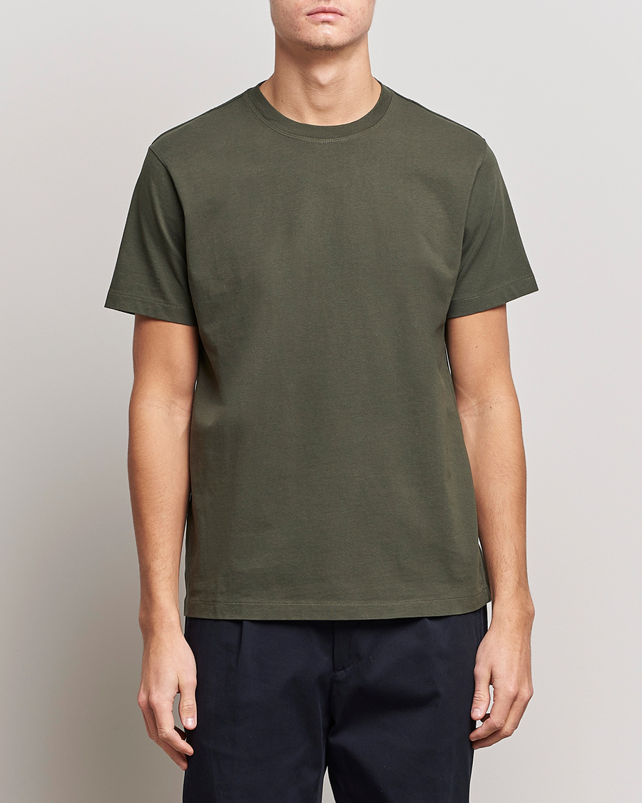 Mies |  | FRAME | Logo T-Shirt Olive Green