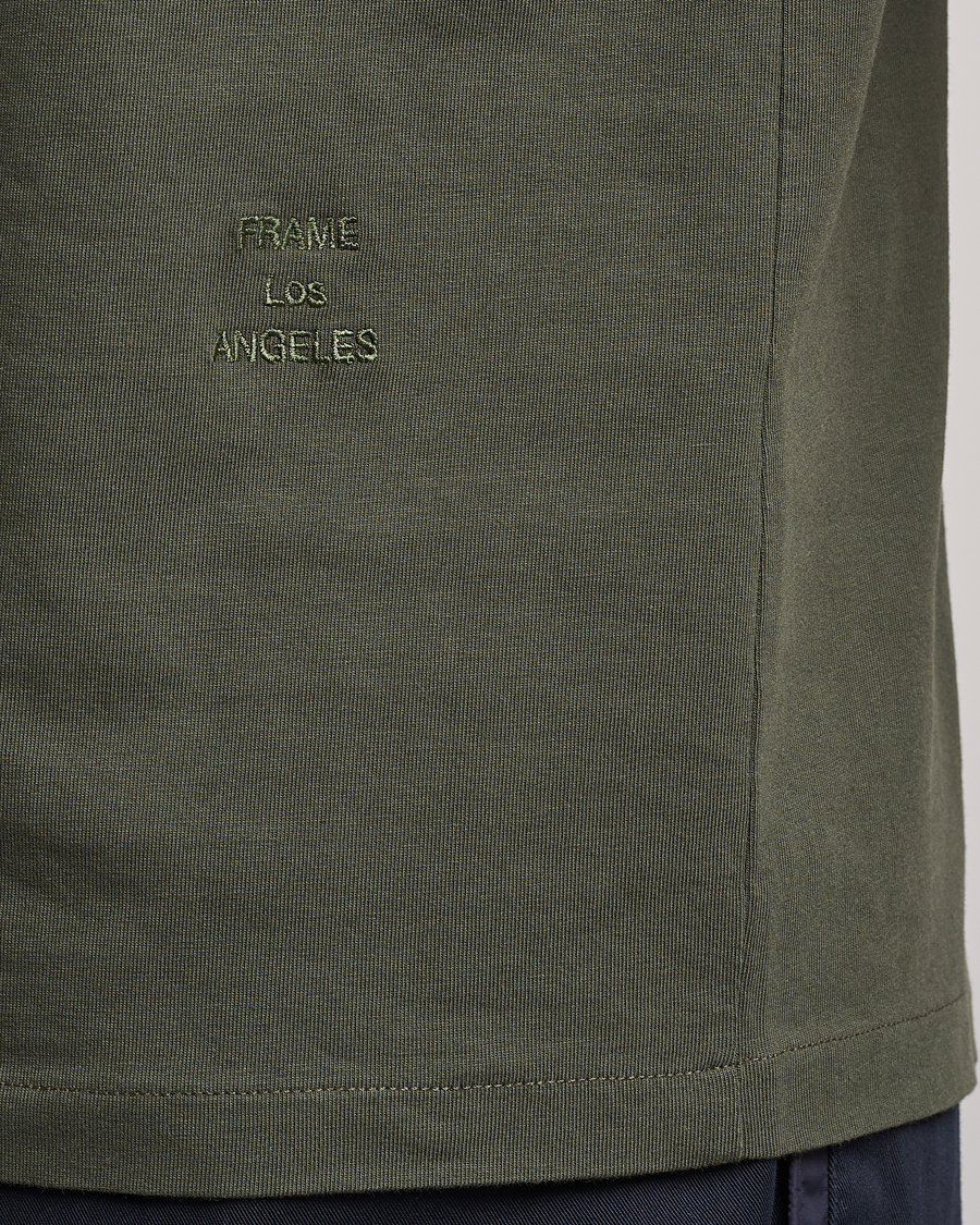 Mies | T-paidat | FRAME | Logo T-Shirt Olive Green