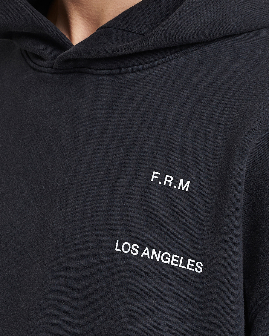 Mies | Puserot | FRAME | Faded Washed Coton Hoodie Black