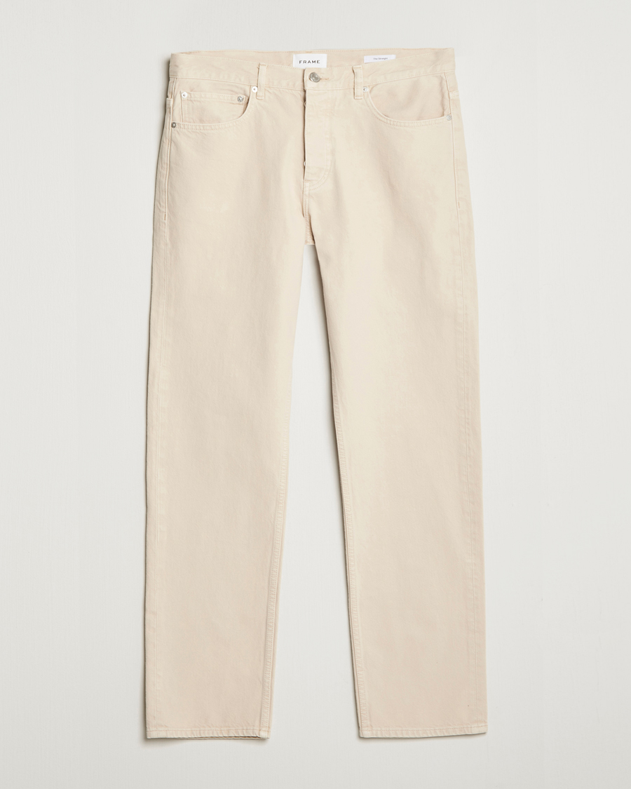 Mies | Farkut | FRAME | The Straight Jean White Beige