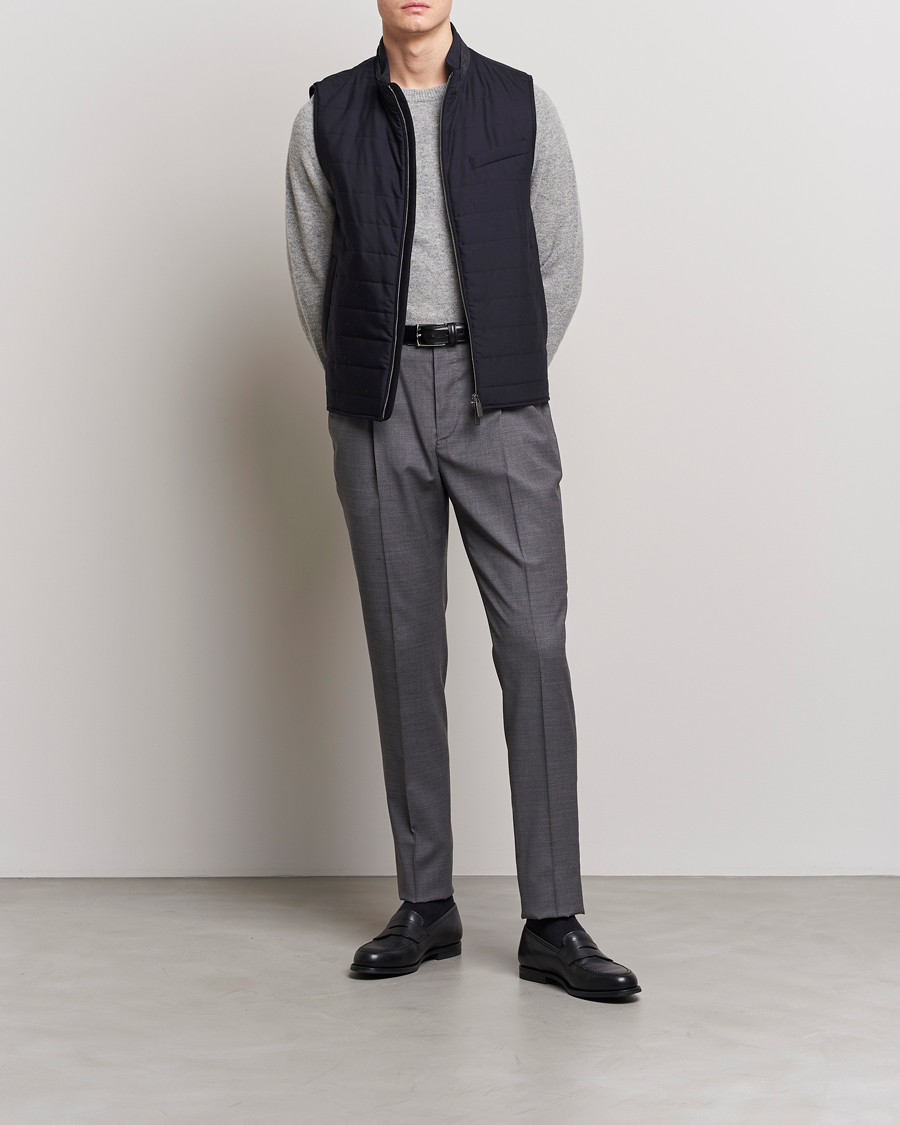 Mies | Ulkoliivit | Canali | Impeccabile Padded Gilet Navy