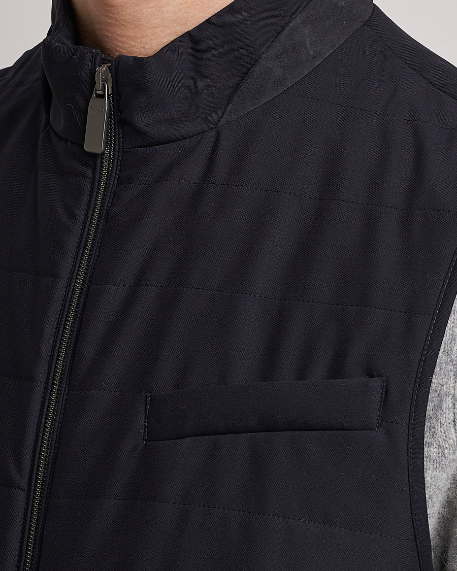 Mies | Ulkoliivit | Canali | Impeccabile Padded Gilet Navy